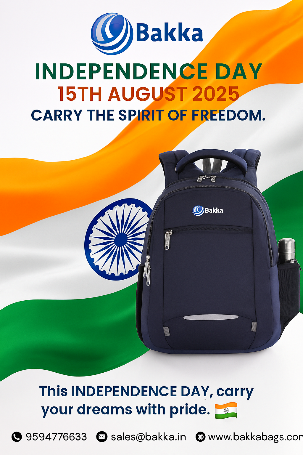 🇮🇳 𝗖𝗲𝗹𝗲𝗯𝗿𝗮𝘁𝗲 𝗙𝗿𝗲𝗲𝗱𝗼𝗺 𝘄𝗶𝘁𝗵 𝗕𝗮𝗸𝗸𝗮 𝗕𝗮𝗴𝘀! 🎒